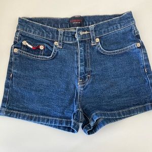 Girls Tommy Hilfiger Jean Denim Shorts, Sz 1 EUC